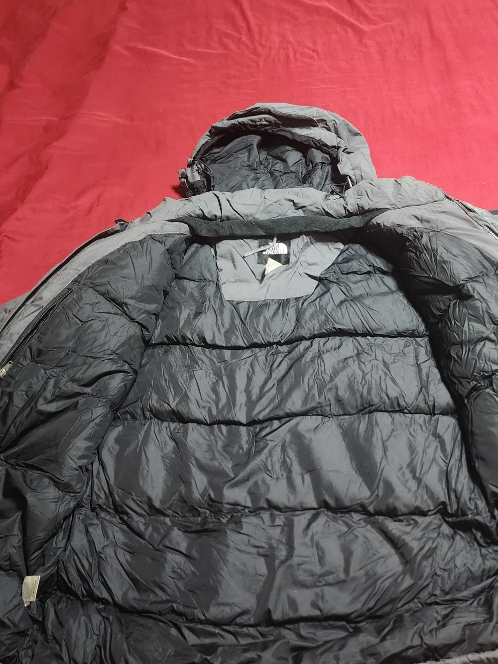 The North Face Men’s Gray & Black HyVent Insulated Hooded Jacket